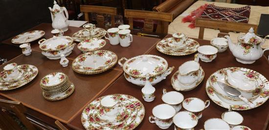 A Royal Albert Old Country Roses part dinner service